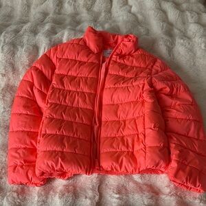 Kids Neon Coral Puffer Jacket. Old Navy EUC, worn once.